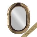 Parisi Esclusivo Boa Handmade 106cm Oval Mirror - Bronzo BOA-TB04-106O-BZ