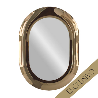 Parisi Esclusivo Boa Handmade 106cm Oval Mirror - Bronzo BOA-TB04-106O-BZ