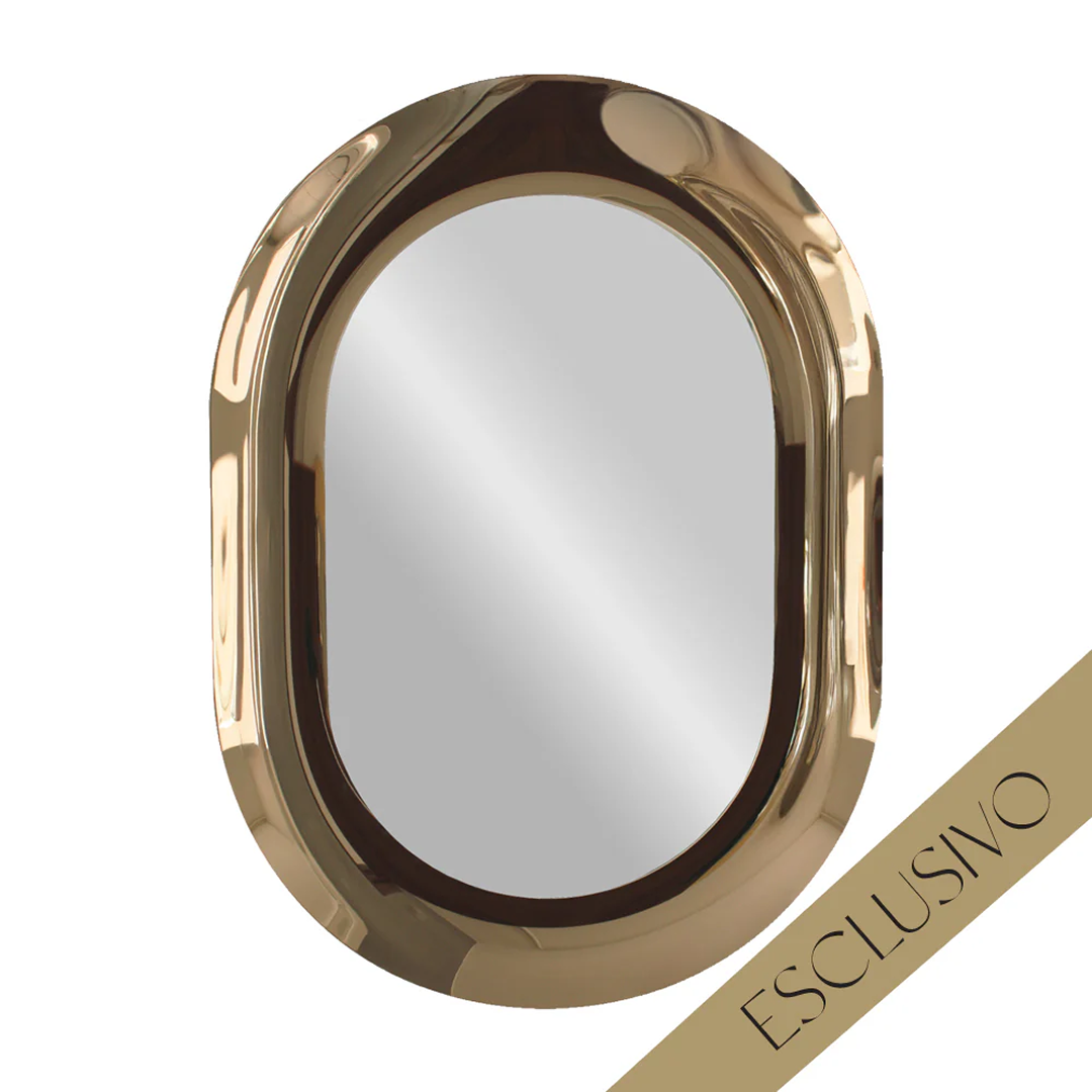 Parisi Esclusivo Boa Handmade 106cm Oval Mirror - Bronzo BOA-TB04-106O-BZ