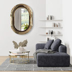Parisi Esclusivo Boa Handmade 106cm Oval Mirror - Bronzo BOA-TB04-106O-BZ