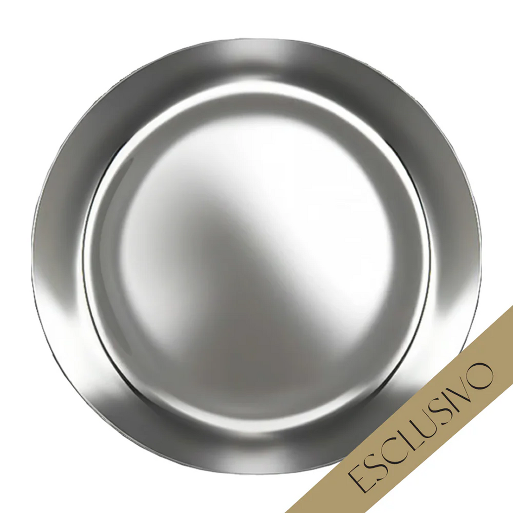 Parisi Esclusivo Boa Handmade 100cm Round Mirror - Argento BOA-TB06-100R-AG