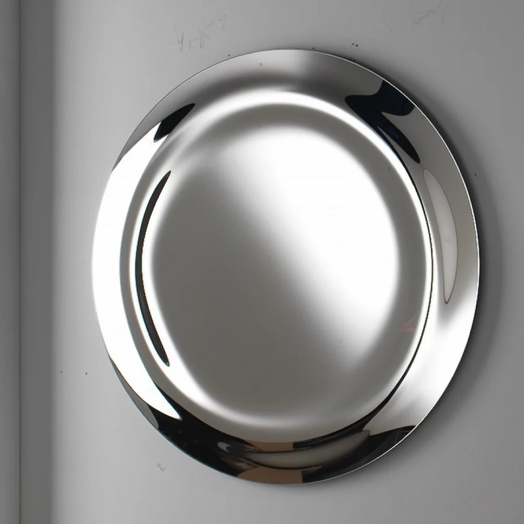 Parisi Esclusivo Boa Handmade 100cm Round Mirror - Argento BOA-TB06-100R-AG