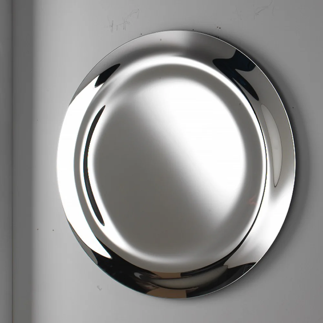 Parisi Esclusivo Boa Handmade 100cm Round Mirror - Argento BOA-TB06-100R-AG