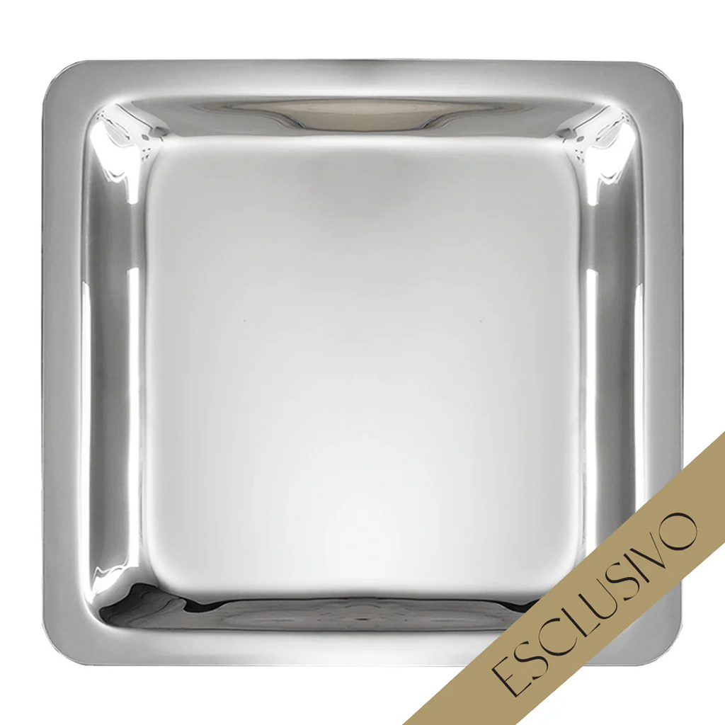 Parisi Esclusivo Boa Handmade 105cm Square Mirror - Argento BOA-TB07-105S-AG