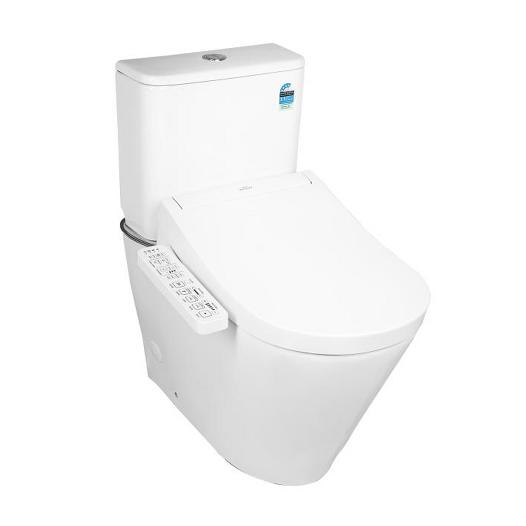 TOTO B&H Dara Back to Wall Smart Toilet Suite - Includes S2 Washlet with Remote Control - CDR001BTW1#WH + SDR001BTW1#WH + TCF33320GAU#NW1 + THX918
