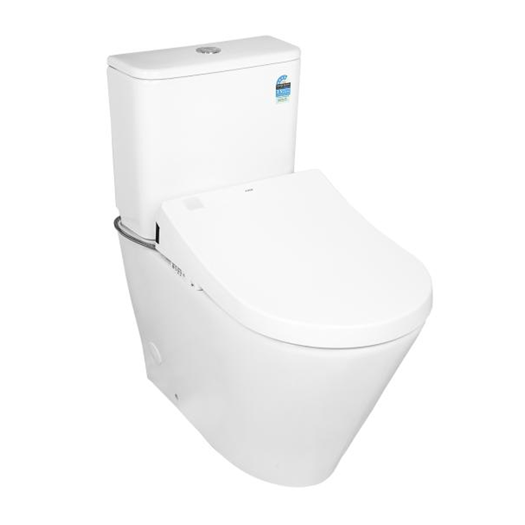 TOTO B&H Dara Back to Wall Smart Toilet Suite - Includes S7 Washlet with Remote Control - CDR001BTW1#WH + SDR001BTW1#W + TCF4732AT#NW1 + THX918