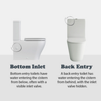Caroma Luna Cleanflush® Close Coupled Toilet Suite - S Trap, Bottom Inlet - 844710W