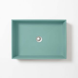 Concrete Studio Large Baly Vessel Basin - Aqua - BA-VZ-Aqua