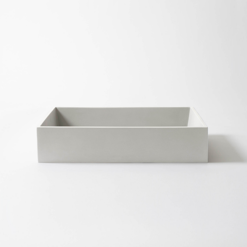Concrete Studio Large Baly Vessel Basin - Light Grey - BA-VZ-Light Grey