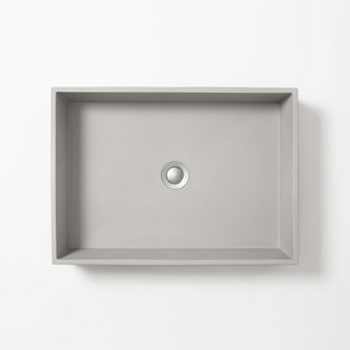 Concrete Studio Large Baly Vessel Basin - Light Grey - BA-VZ-Light Grey