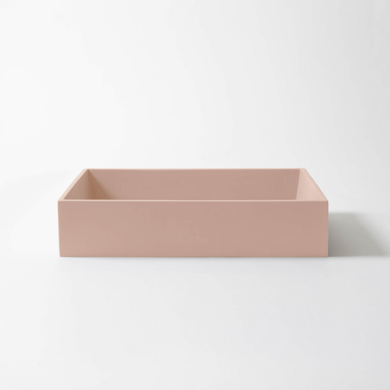 Concrete Studio Large Baly Vessel Basin - Quartz