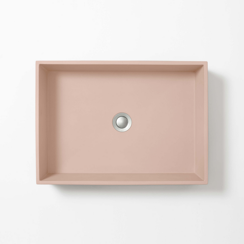 Concrete Studio Large Baly Vessel Basin - Quartz