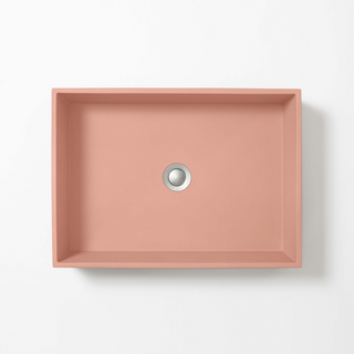 Concrete Studio Large Baly Vessel Basin - Rose - BA-VZ-Rose