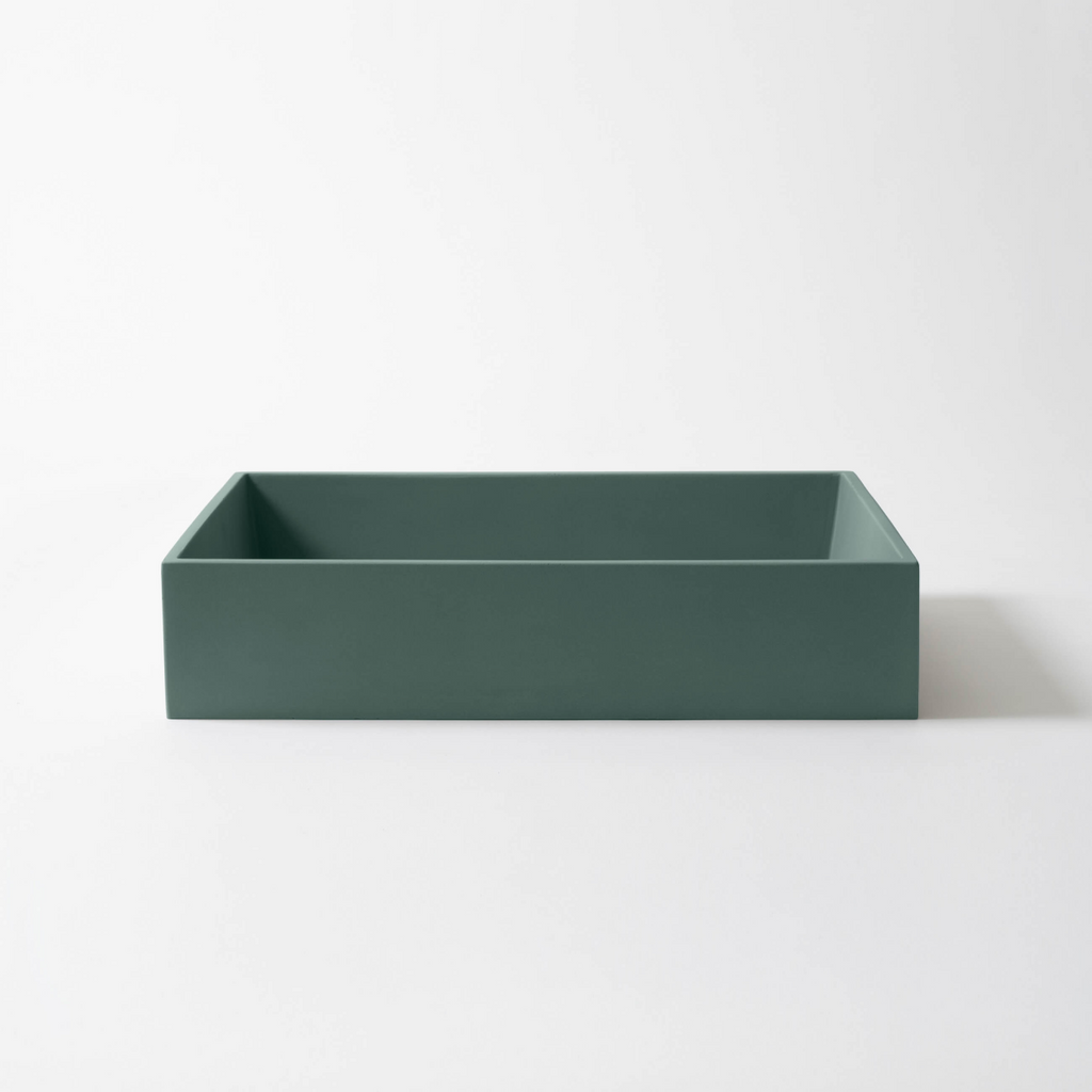 Concrete Studio Large Baly Vessel Basin - Teal - BA-VZ-Teal