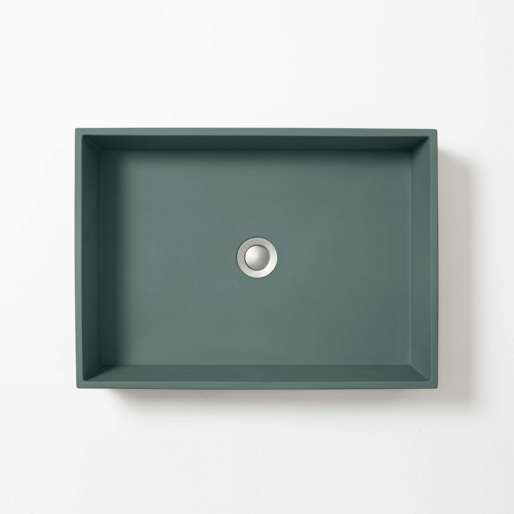 Concrete Studio Large Baly Vessel Basin - Teal - BA-VZ-Teal