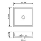 Concrete Studio Baly Square Vessel Basin - Aqua - BA-VX-Aqua