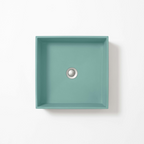 Concrete Studio Baly Square Vessel Basin - Aqua - BA-VX-Aqua