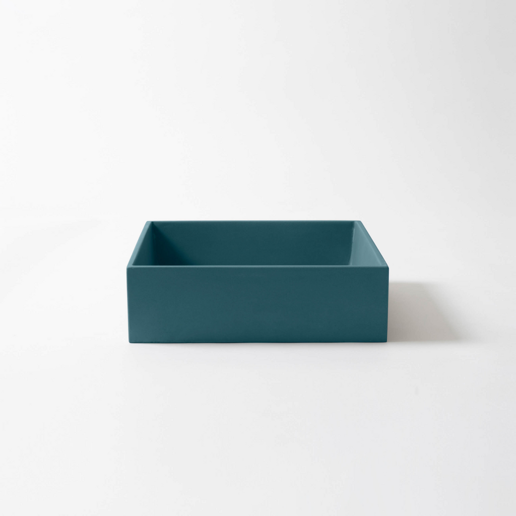 Concrete Studio Baly Square Vessel Basin - Ocean - BA-VX-Ocean