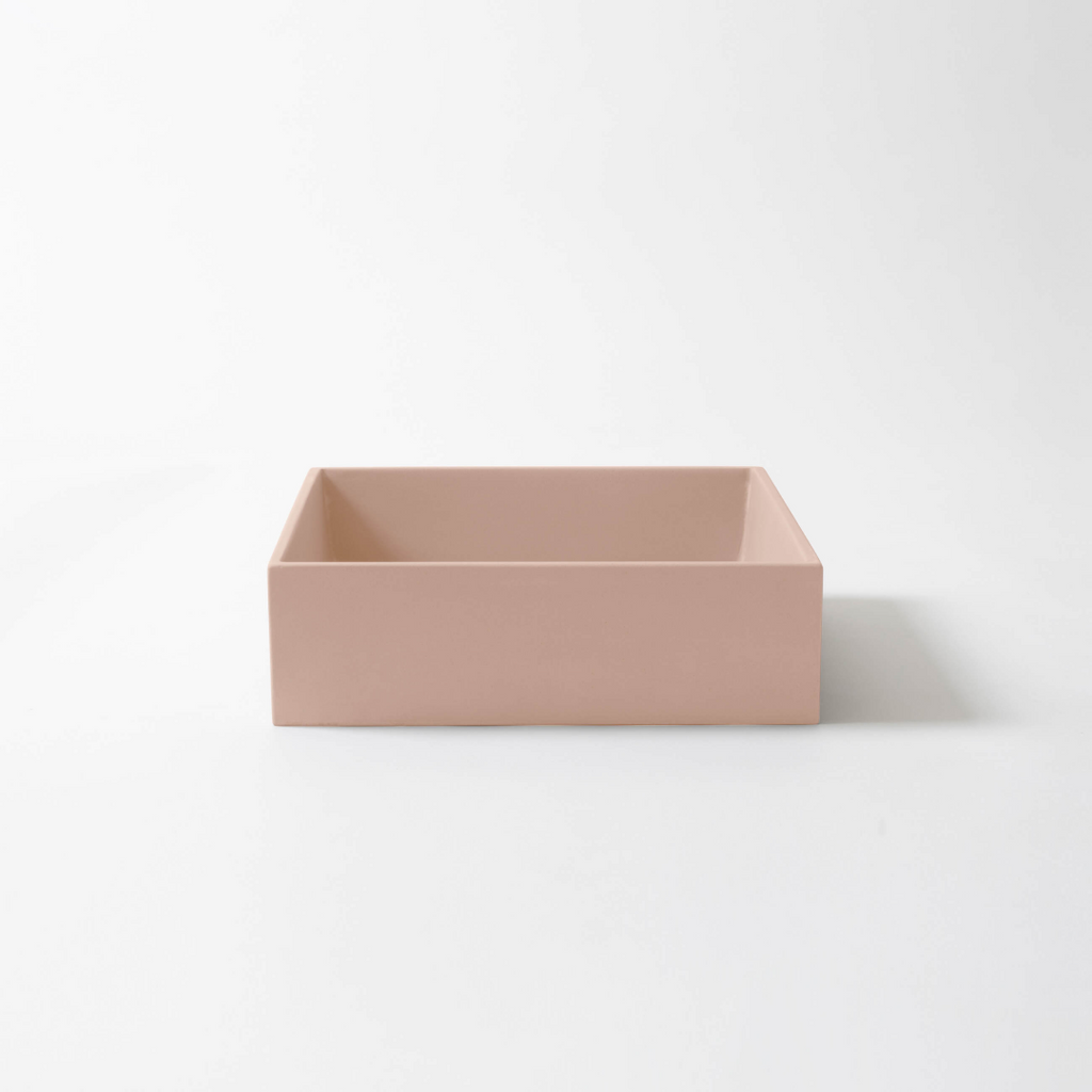 Concrete Studio Baly Square Vessel Basin - Quartz - BA-VX-Quartz