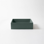 Concrete Studio Baly Square Vessel Basin - Teal - BA-VX-Teal