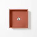 Concrete Studio Baly Square Vessel Basin - Terracotta - BA-VX-Terracotta