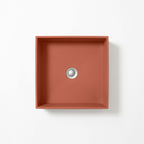 Concrete Studio Baly Square Vessel Basin - Terracotta - BA-VX-Terracotta