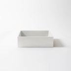 Concrete Studio Baly Square Vessel Basin - White - BA-VX-White