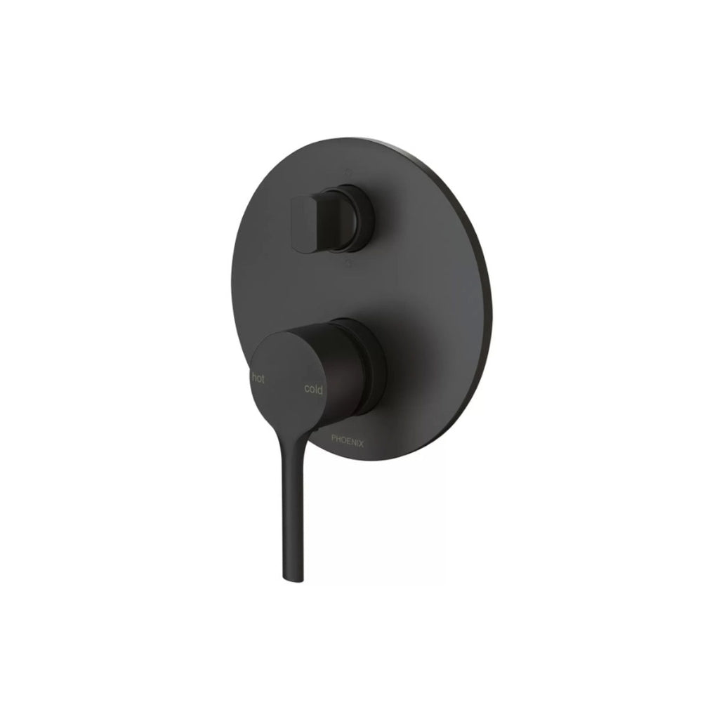 Phoenix Lexi MKII SwitchMix Shower/Bath Diverter Mixer Fit-Off Trim Only - Matte Black - VV2940-10