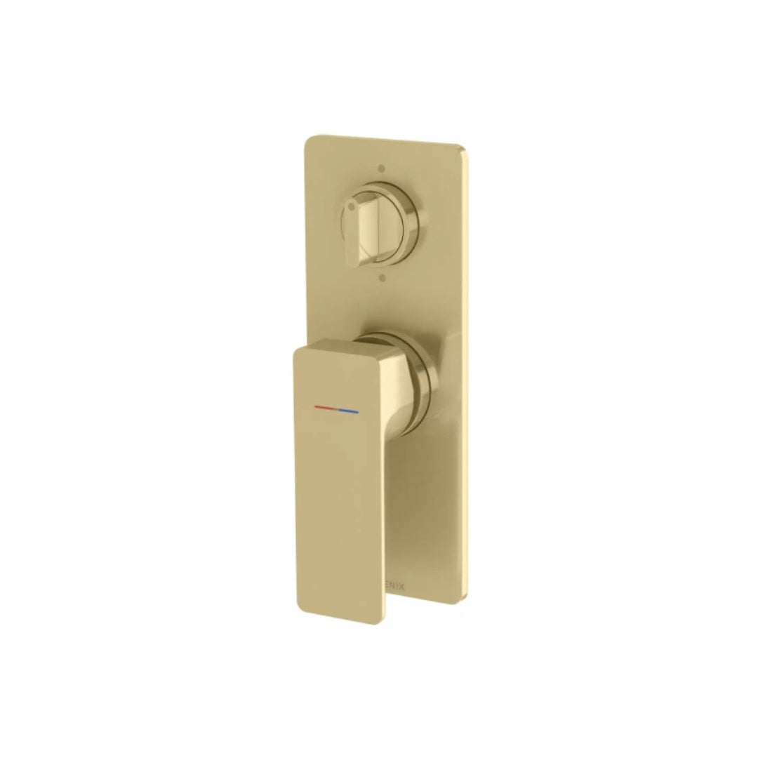 Phoenix Gloss MKII SwitchMix Shower / Bath Diverter Mixer Fit-Off Trim Only (Body Extra) - Brushed Gold - 135-2940-12
