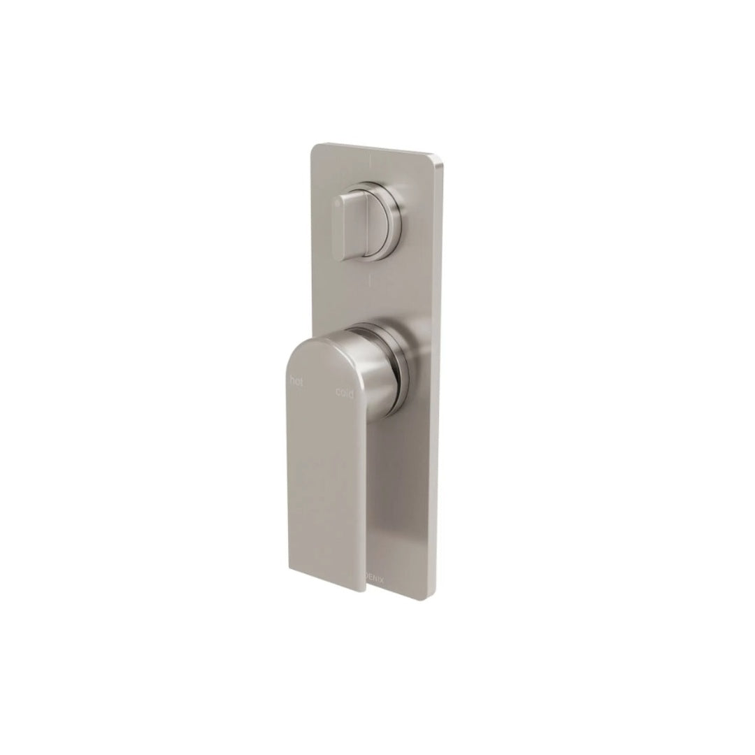 Phoenix Teel SwitchMix Shower/Bath Diverter Mixer Fit-Off Trim Only (Body Extra) - Brushed Nickel - 118-2940-40