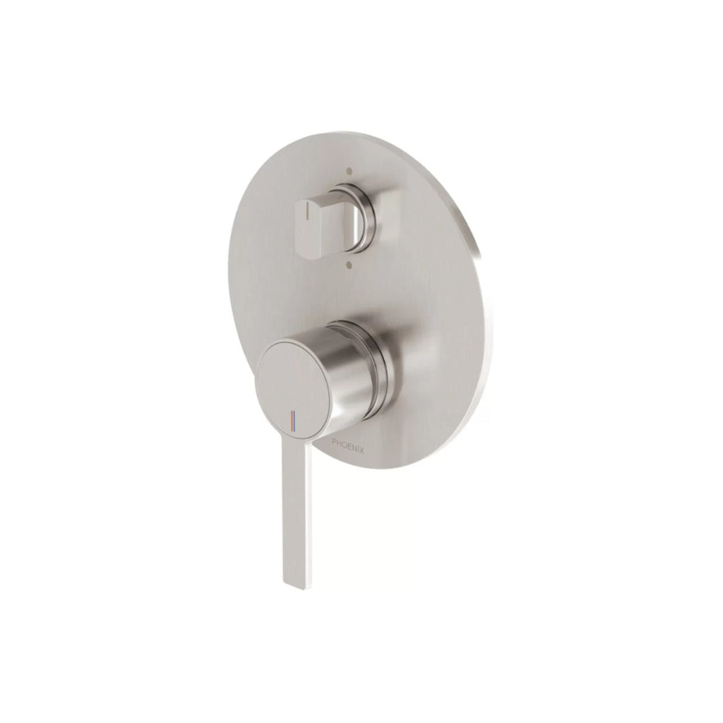 Phoenix Lexi MKII SwitchMix Shower/Bath Diverter Mixer Fit-Off Trim Only (Body Extra) - Brushed Nickel - 123-2940-40