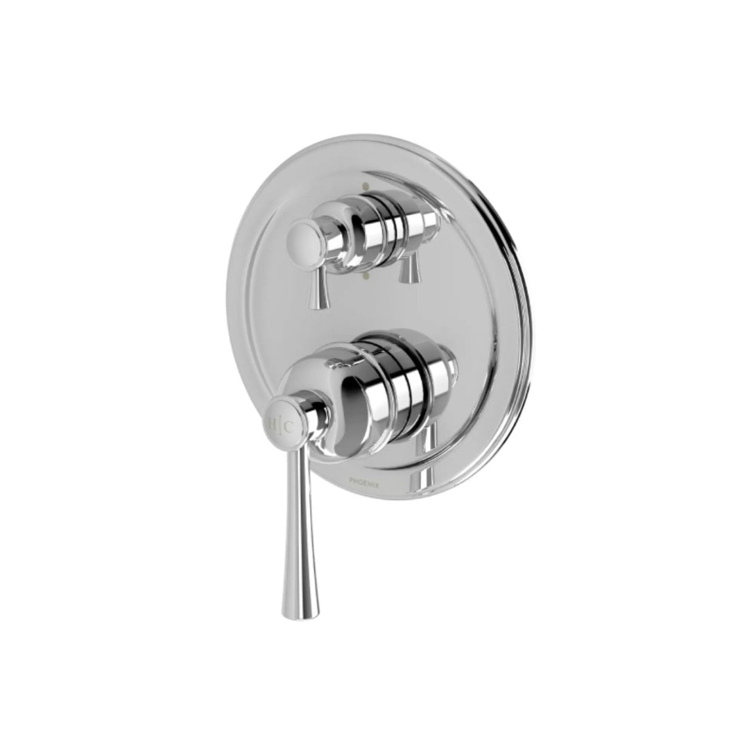 Phoenix Cromford SwitchMix Shower / Bath Diverter Mixer Fit-Off Trim Only (Body Extra) - Chrome - 134-2940-00