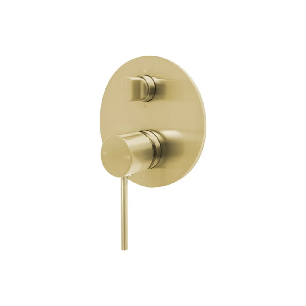 Phoenix Vivid Slimline SwitchMix Shower/Bath Diverter Mixer Trim Only - Brushed Gold - VS2940-12