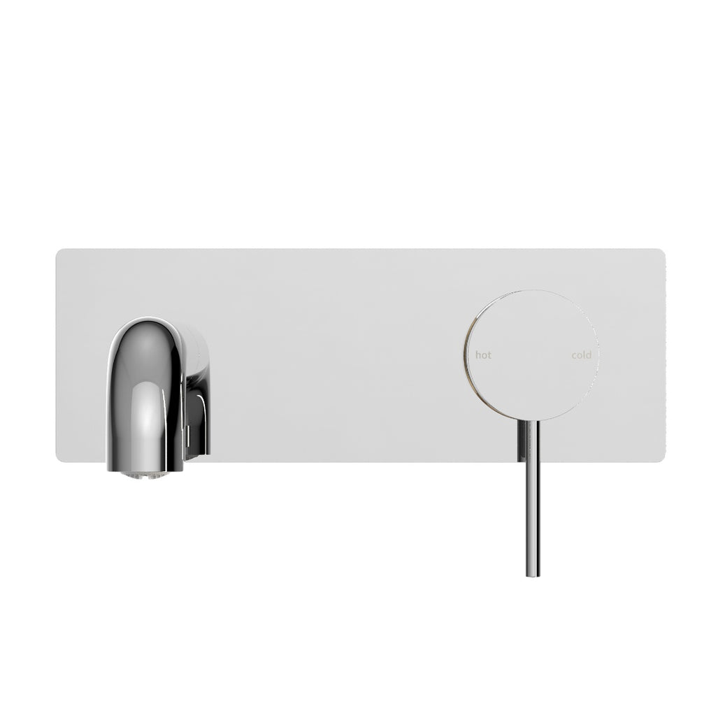 Nero Mecca Wall Basin/Bath Mixer 120mm - Chrome - NR221910a120CH