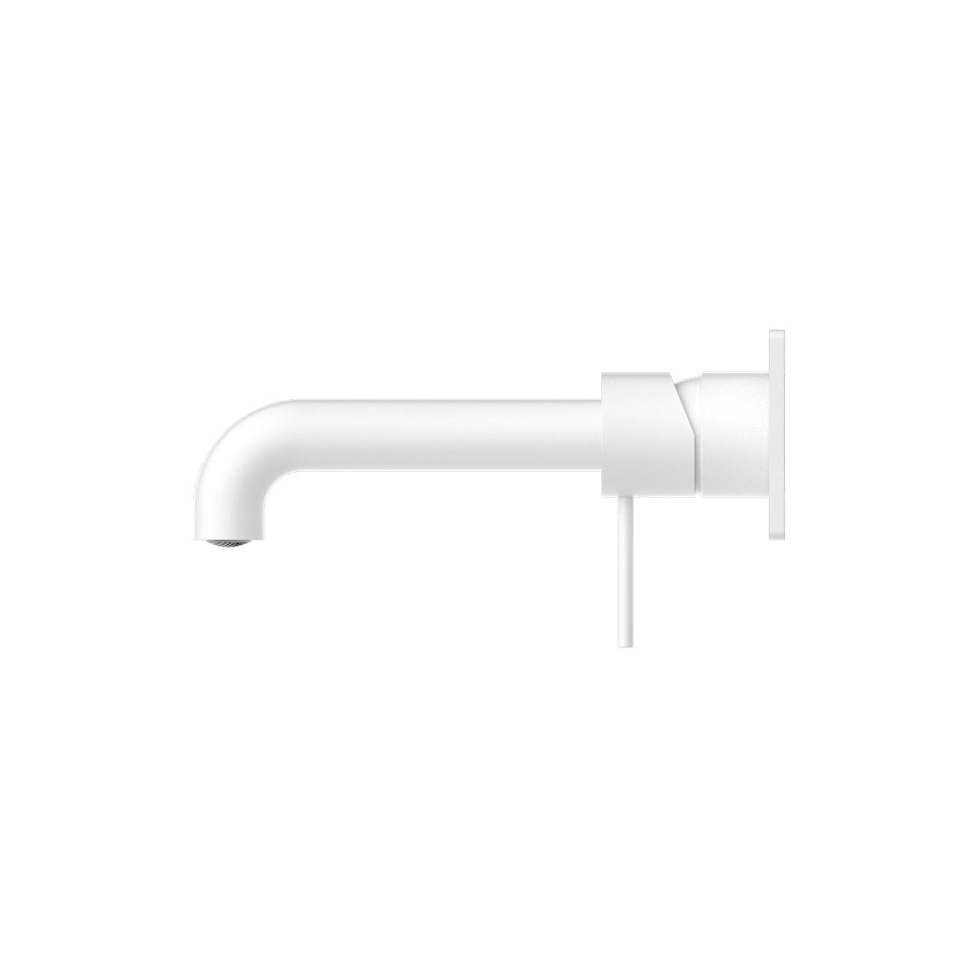 Nero Mecca Wall Basin/Bath Mixer 120mm - Matte White - NR221910a120MW