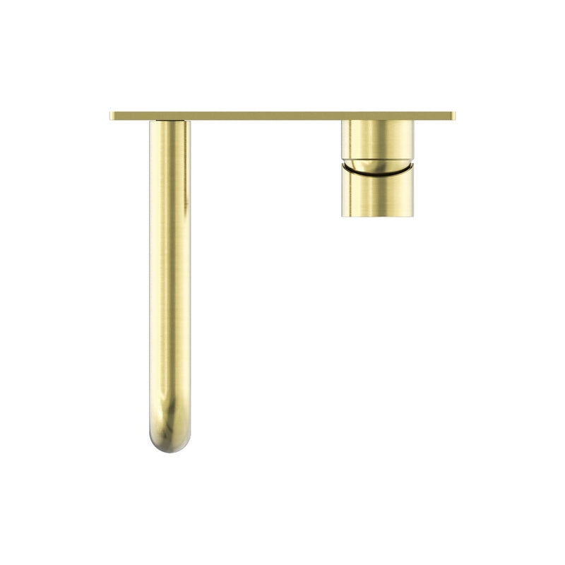 Nero Mecca Wall Basin/Bath Mixer 160mm - Brushed Gold