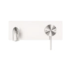 Nero Mecca Wall Basin/Bath Mixer 185mm - Brushed Nickel - NR221910a185BN