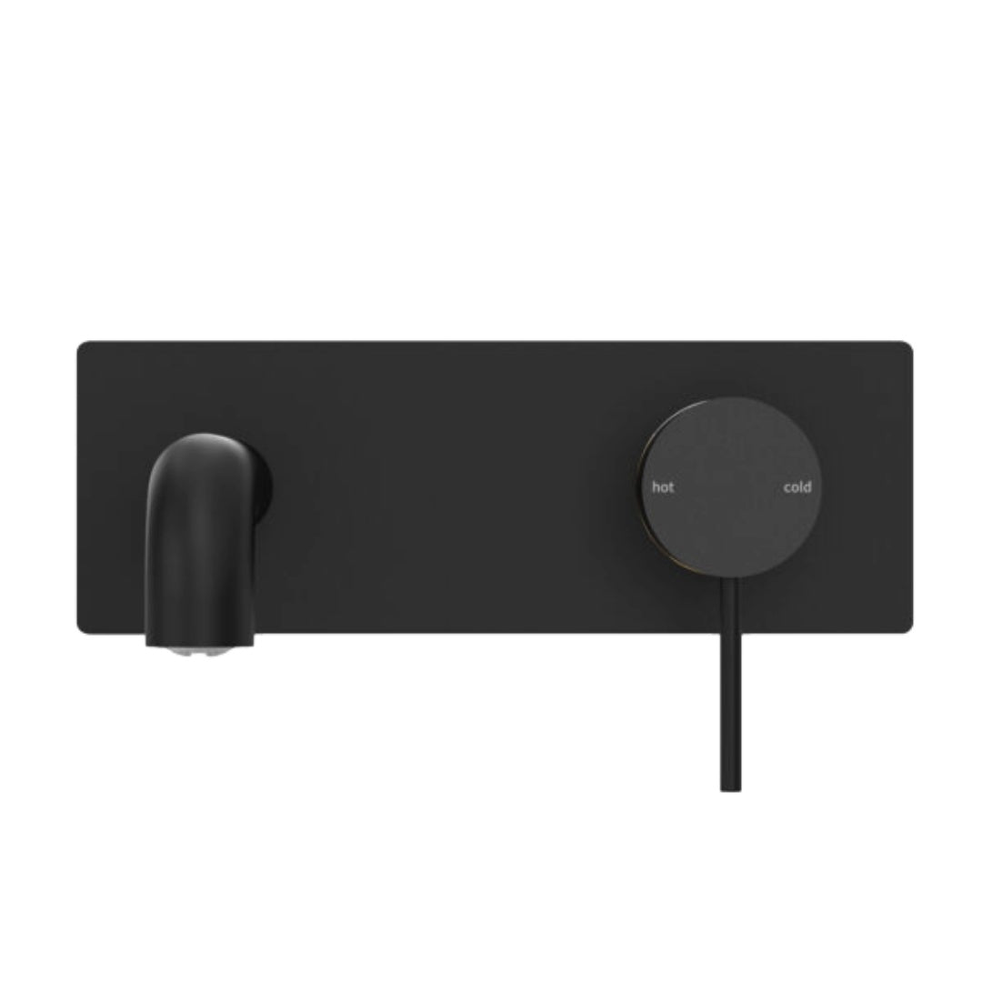 Nero Mecca Wall Basin/Bath Mixer 185mm - Matte Black - NR221910a185MB