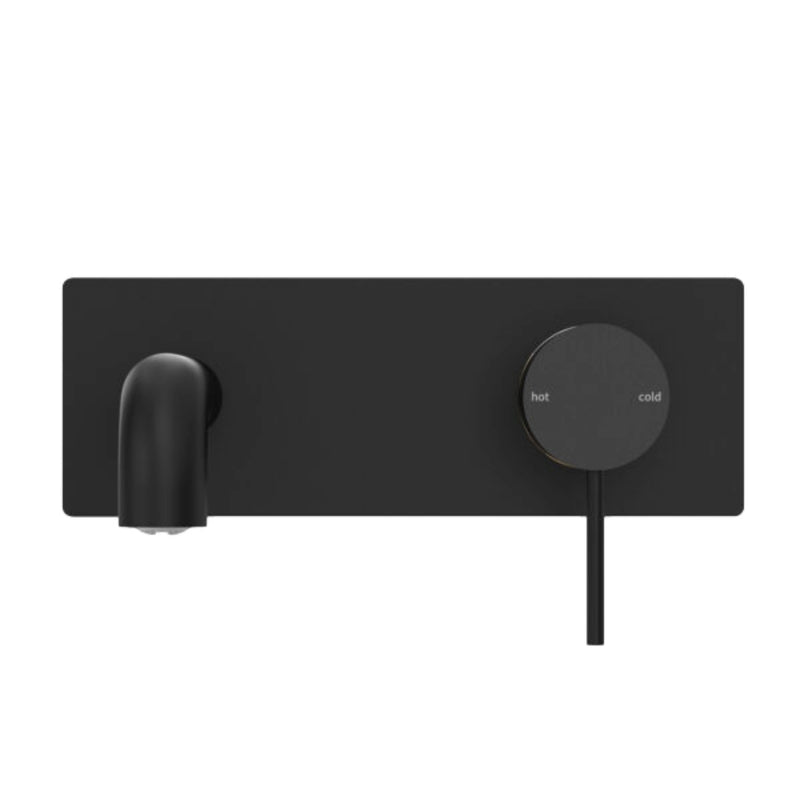 Nero Mecca Wall Basin/Bath Mixer 185mm - Matte Black