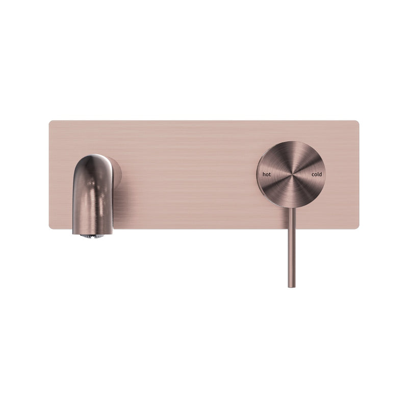 Nero Mecca Wall Basin/Bath Mixer 230mm - Brushed Bronze