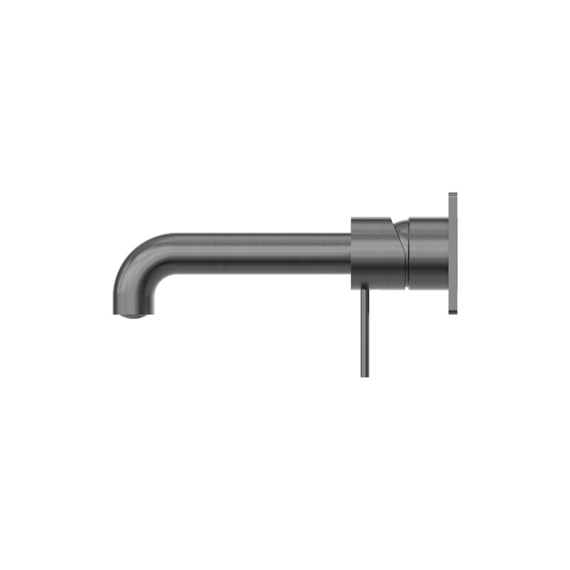 Nero Mecca Wall Basin/Bath Mixer 230mm - Gun Metal