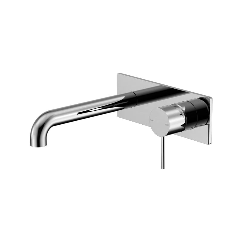 Nero Mecca Wall Basin/Bath Mixer 260mm - Chrome