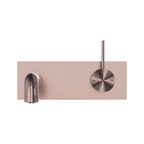 Nero Mecca Wall Basin/Bath Mixer Handle Up 120mm - Brushed Bronze - NR221910b120BZ