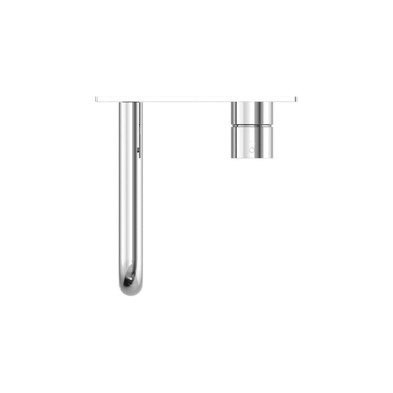 Nero Mecca Wall Basin/Bath Mixer Handle Up 120mm - Chrome