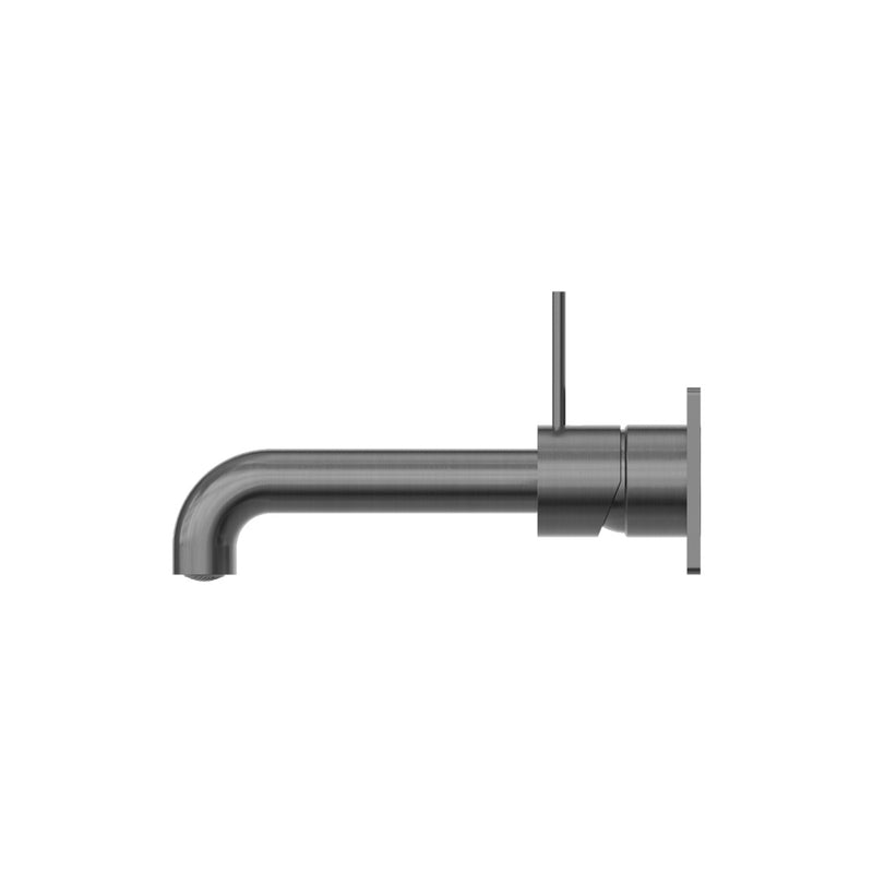 Nero Mecca Wall Basin/Bath Mixer Handle Up 120mm - Gun Metal