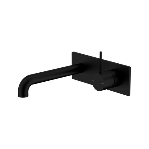 Nero Mecca Wall Basin/Bath Mixer Handle Up 120mm - Matte Black