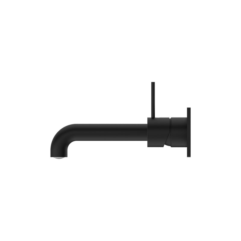 Nero Mecca Wall Basin/Bath Mixer Handle Up 120mm - Matte Black