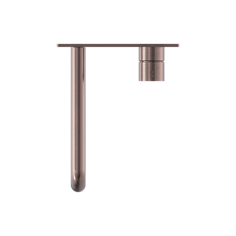 Nero Mecca Wall Basin/Bath Mixer Handle Up 260mm - Brushed Bronze