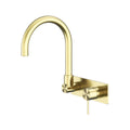 Nero Mecca Wall Basin/Bath Mixer Swivel Spout - Brushed Gold - NR221910qBG