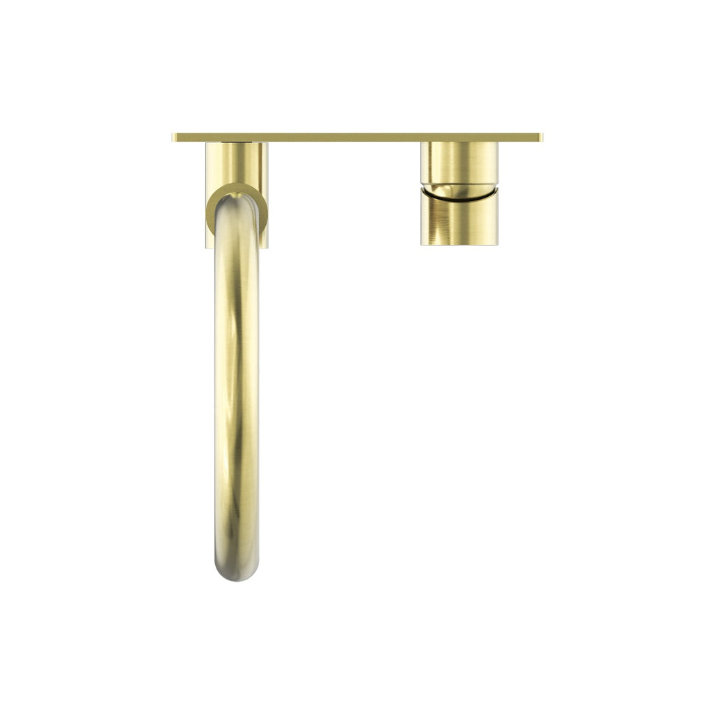 Nero Mecca Wall Basin/Bath Mixer Swivel Spout - Brushed Gold - NR221910qBG